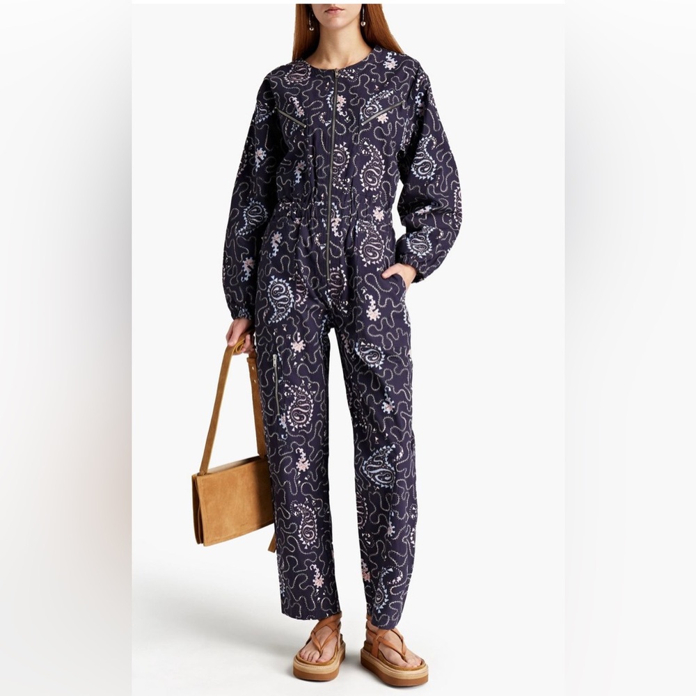 Isabel Marant Etoile Patterned purple Jumpsuit